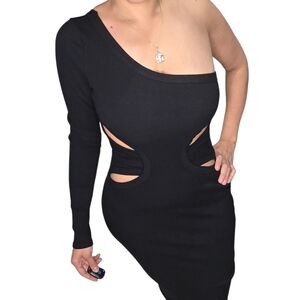 Fashion Nova Black Cutout Dress